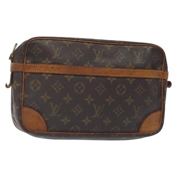 LOUIS VUITTON Monogram Compiegne 28 Clutch Bag - Picture 1 of 16